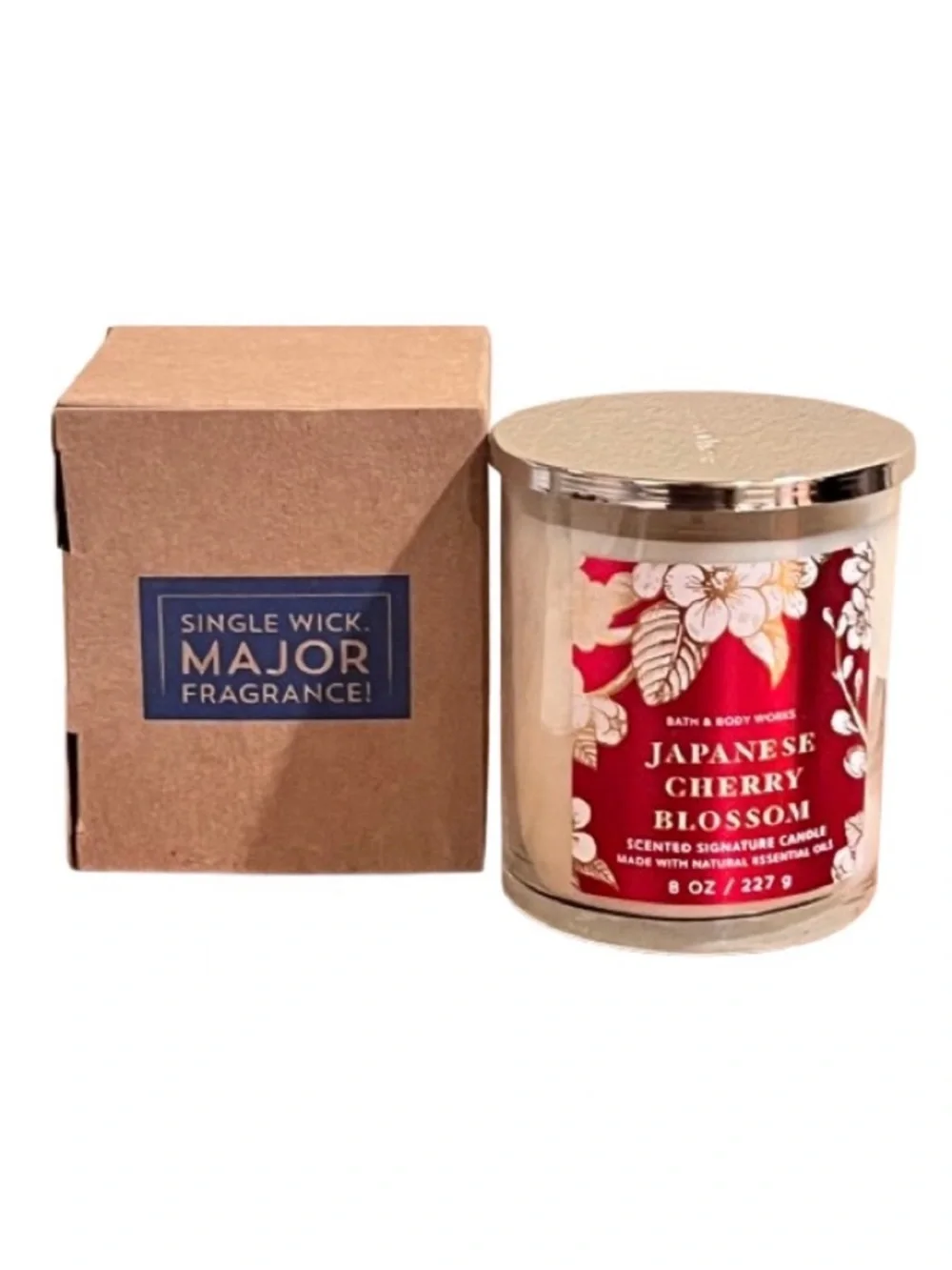 🆕- Bath & Bodyworks Japanese Cherry Blossom Single Wick Candle